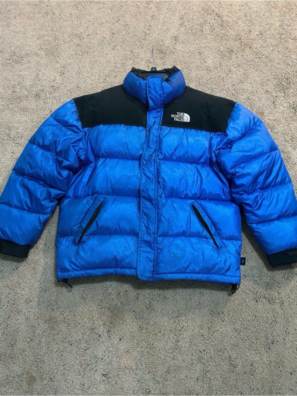 The North Face Blue Nuptse 700 Puffer Jacket
